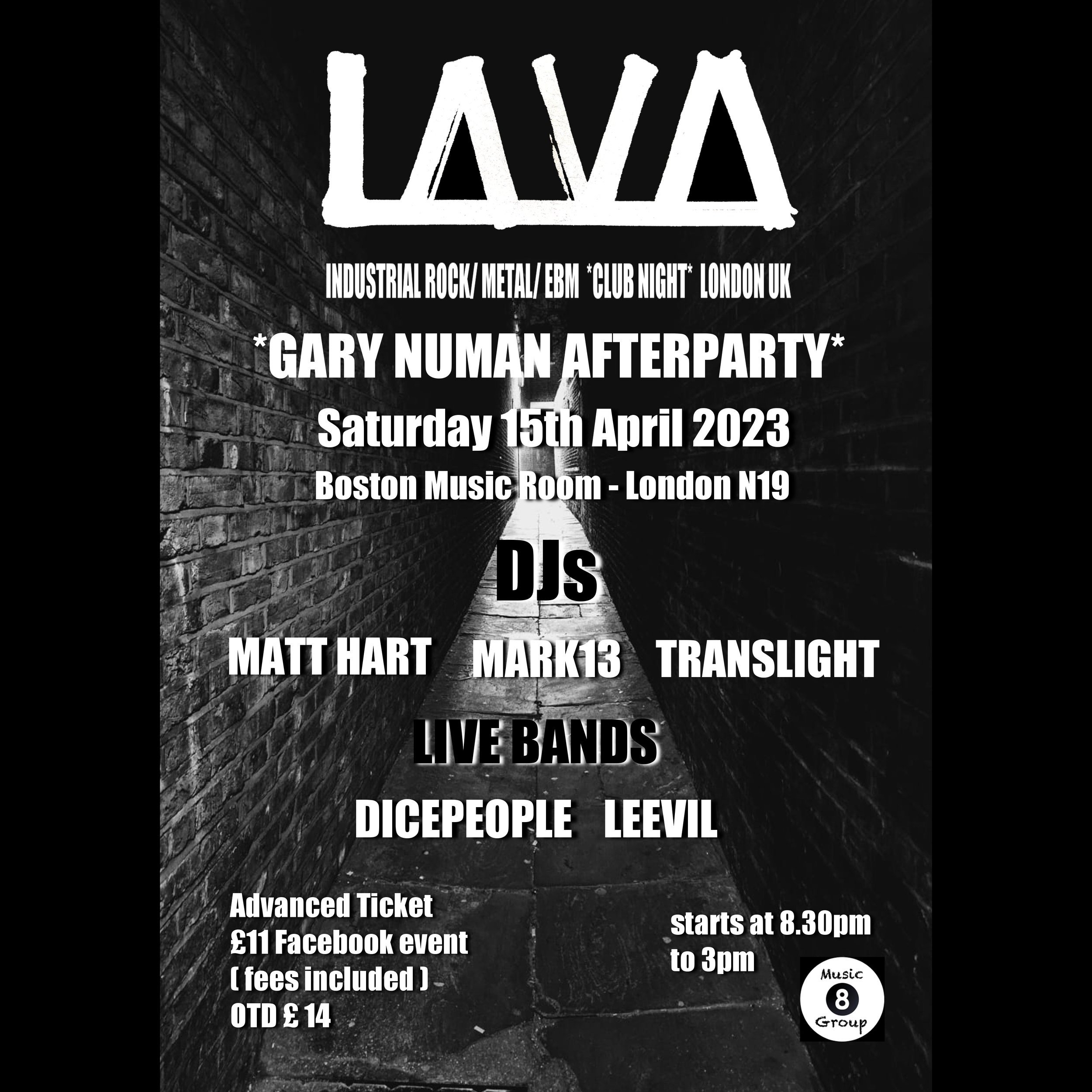 LAVA - GARY NUMAN AFTERPARTY